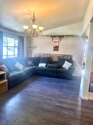 Chandelier, Interior, Living room, Wood Texture Flooring