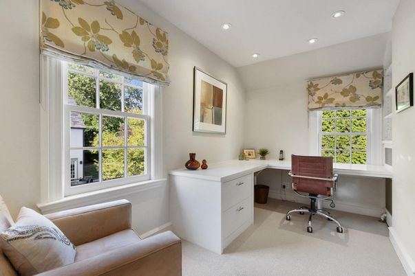 Home Office, Interior, Recessed Lighting