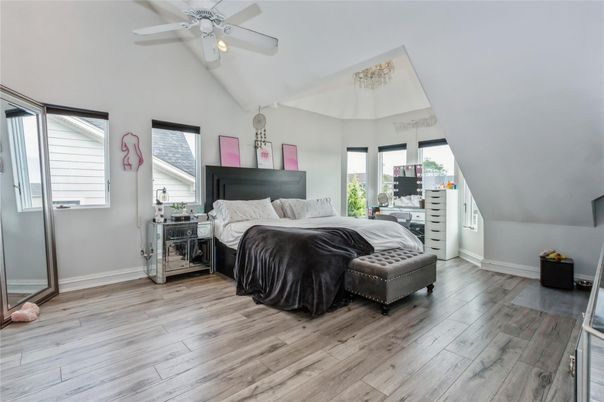 Bedroom, Interior, Wood Texture Flooring