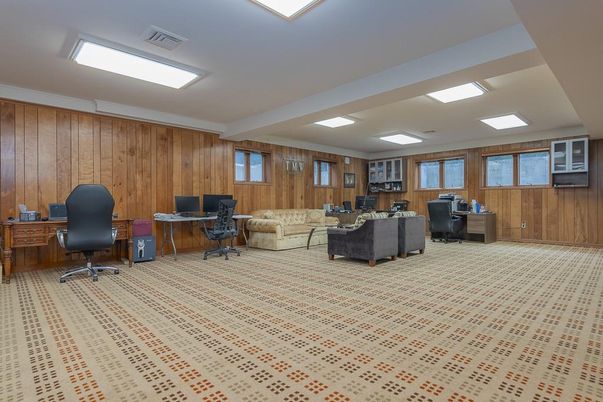 Home Office, Interior, Wooden Walls