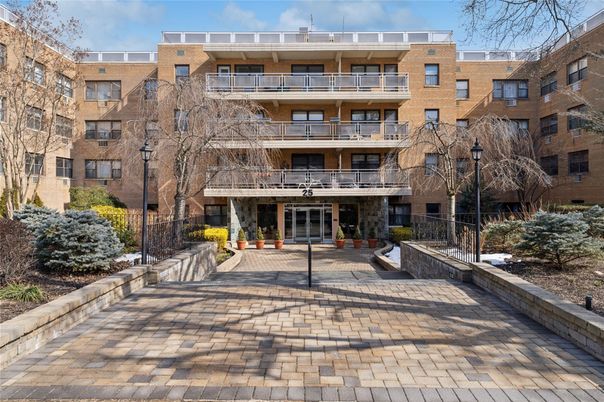Exterior, Facade, Brick Facade, Condo Building