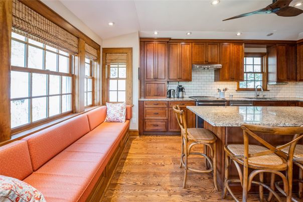Interior, Kitchen, Living room, Recessed Lighting, Wood Texture Flooring