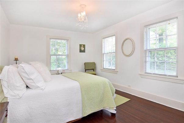 Bedroom, Chandelier, Interior, Wood Texture Flooring
