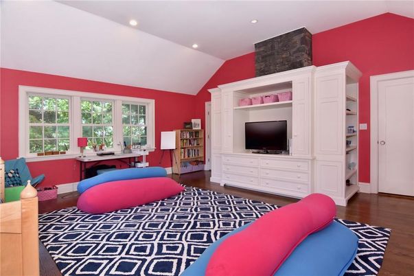 Bedroom, Home Office, Interior, Recessed Lighting, Wood Texture Flooring