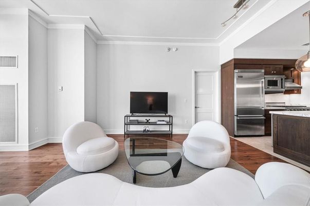 Interior, Kitchen, Living room, Stainless Steel Appliances, Wood Texture Flooring