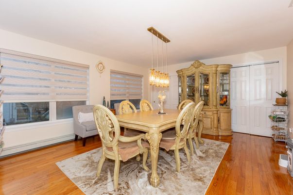 Chandelier, Dining room, Interior, Pendant Lights, Wood Texture Flooring