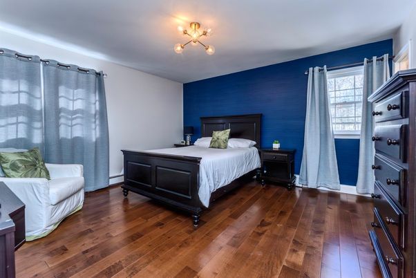 Bedroom, Interior, Wood Texture Flooring