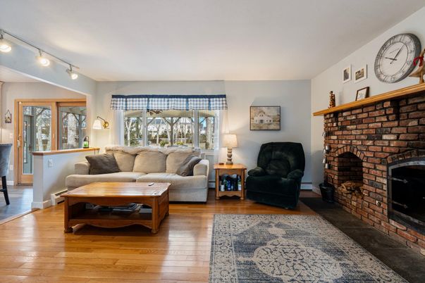 Fireplace, Interior, Living room, Wood Texture Flooring