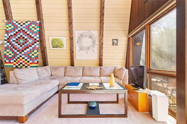 Interior, Living room, Wooden Walls