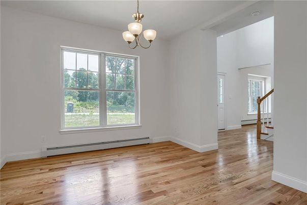 Chandelier, Empty room, Interior, Wood Texture Flooring