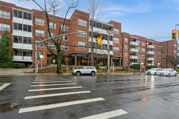 Exterior, Facade, Brick Facade, Condo Building
