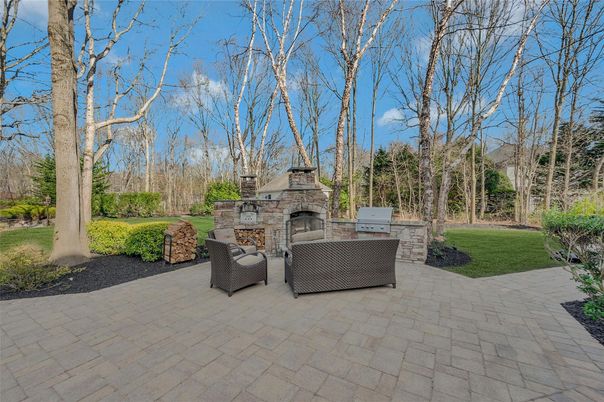 Backyard, Exterior, Fireplace
