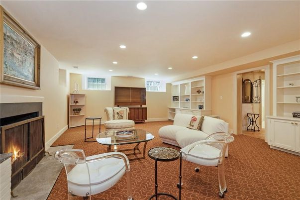Fireplace, Interior, Living room, Recessed Lighting