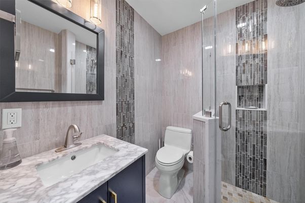 Bathroom, Glass Shower, Interior