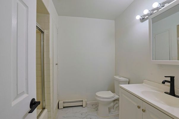 Bathroom, Glass Shower, Interior, Marble