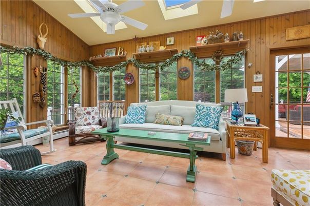 Interior, Living room, Sun Room, Wooden Walls