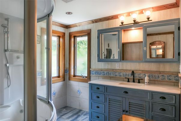 Bathroom, Interior, Wood Texture Flooring