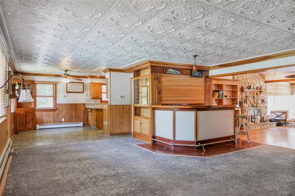 Interior, Kitchen, Wooden Walls
