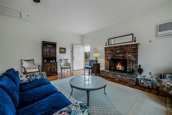 Fireplace, Interior, Living room, Wood Texture Flooring
