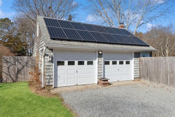 Detached Garage, Exterior, Solar Panels