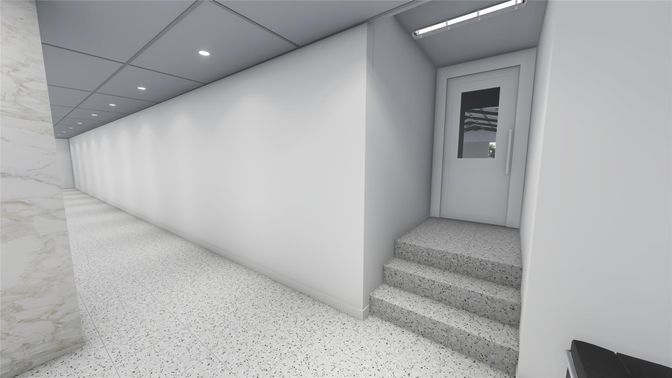 Interior, Marble, Recessed Lighting