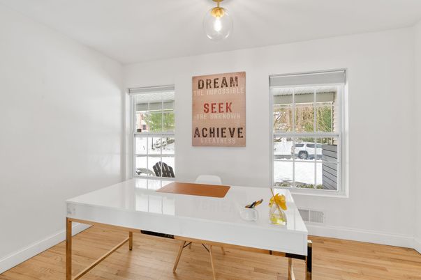 Home Office, Interior, Wood Texture Flooring