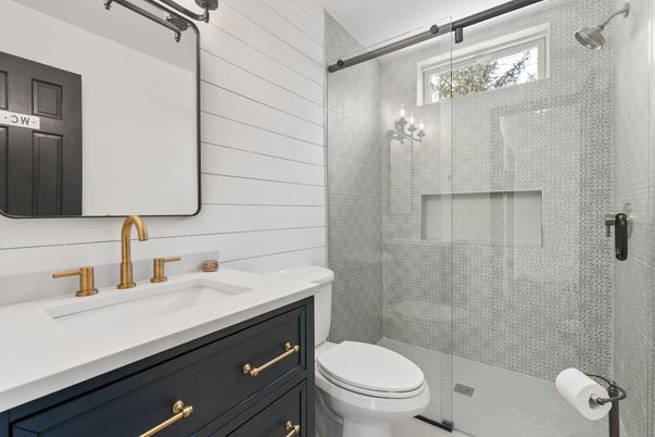 Bathroom, Glass Shower, Interior