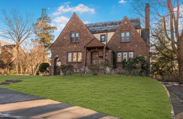 Exterior, Facade, Brick Facade, Tudor Revival