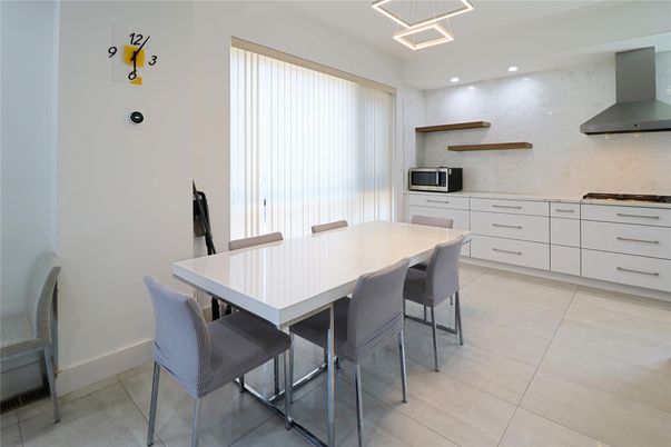 Dining room, Interior, Kitchen, Pendant Lights, Recessed Lighting