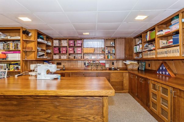 Home Office, Interior, Recessed Lighting