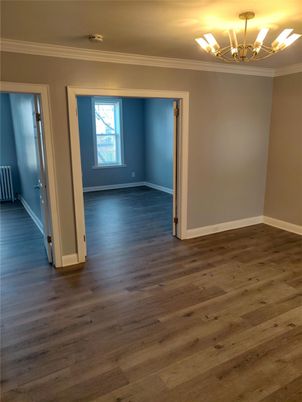 Chandelier, Empty room, Interior, Wood Texture Flooring