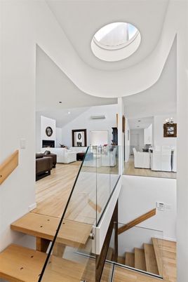 Interior, Living room, Pendant Lights, Wood Texture Flooring
