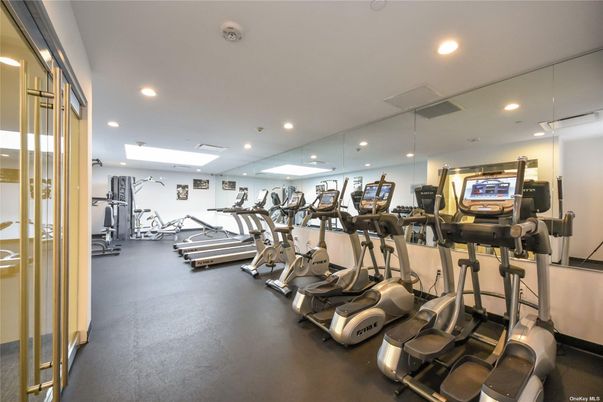 Fitness Equipment, Gym, Interior, Recessed Lighting
