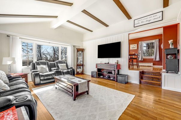 Interior, Living room, Wooden Beams, Wood Texture Flooring