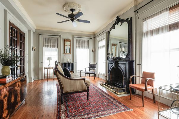 Fireplace, Interior, Wood Texture Flooring