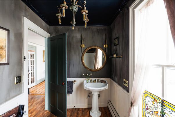 Bathroom, Interior, Wood Texture Flooring