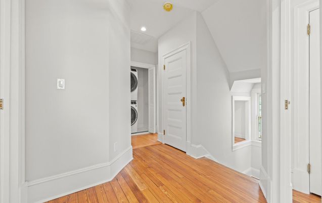 Interior, Recessed Lighting, Utility Closets, Washer, Wood Texture Flooring