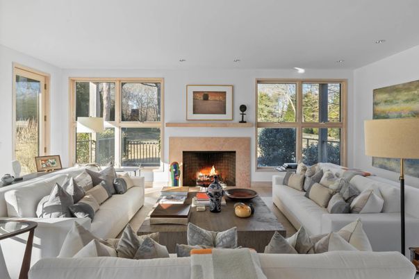 Fireplace, Interior, Living room, Recessed Lighting