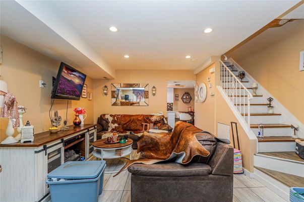 Interior, Living room, Recessed Lighting