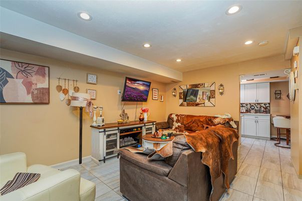 Interior, Living room, Recessed Lighting