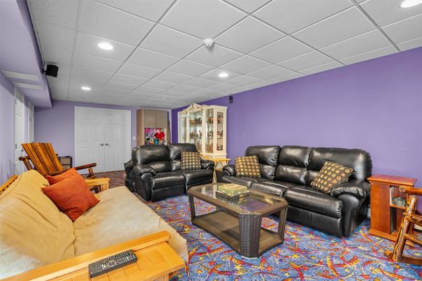 Interior, Living room, Recessed Lighting