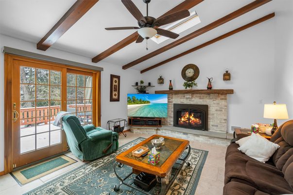 Fireplace, Interior, Living room, Wooden Beams