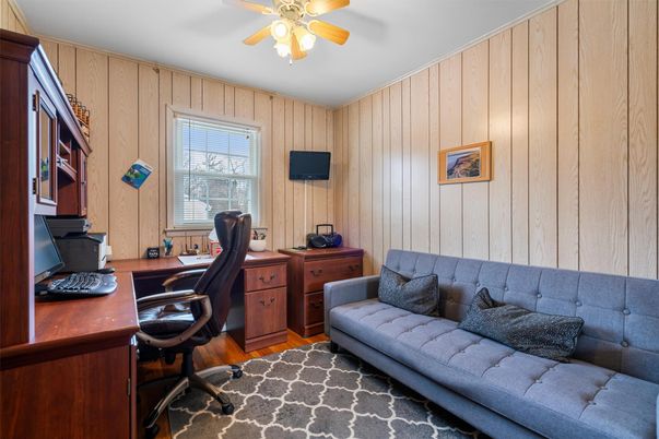Home Office, Interior, Wooden Walls