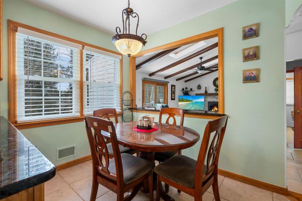Dining room, Interior, Wooden Beams