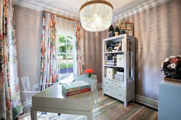 Chandelier, Home Office, Interior