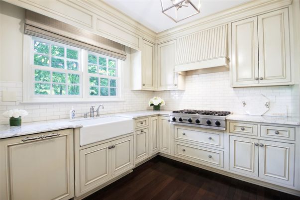 Interior, Kitchen, Pendant Lights, Stainless Steel Appliances, Wood Texture Flooring