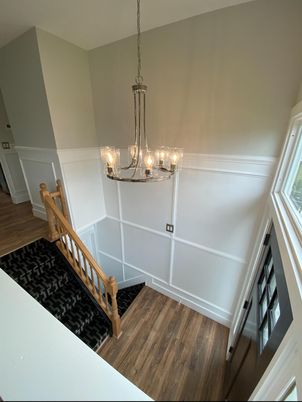 Interior, Pendant Lights, Wood Texture Flooring