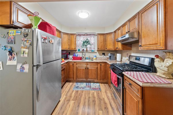Interior, Kitchen, Wood Texture Flooring