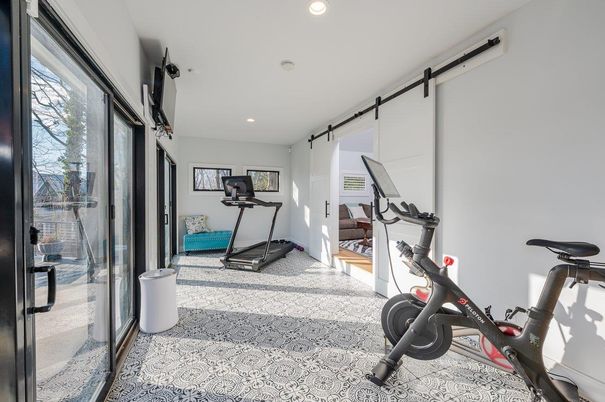 Fitness Equipment, Interior, Recessed Lighting