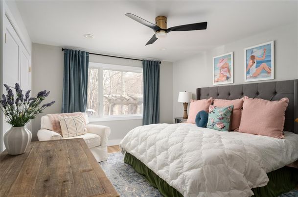 Bedroom, Interior, Recessed Lighting